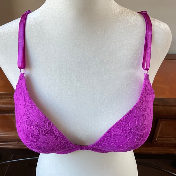 Rampage Intimates Lace Lightly Padded Bra. Size 34C. Orchid purple/pink. - Picture 2 of 8